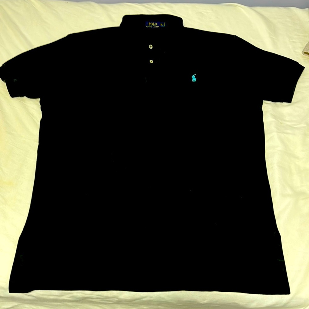 Black Polo Ralph Lauren XL with light blue logo